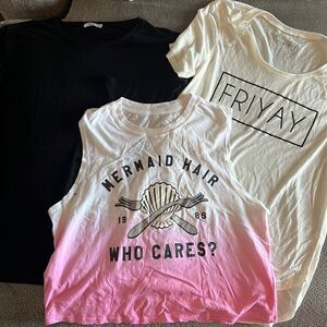 (3) New t-shirts
